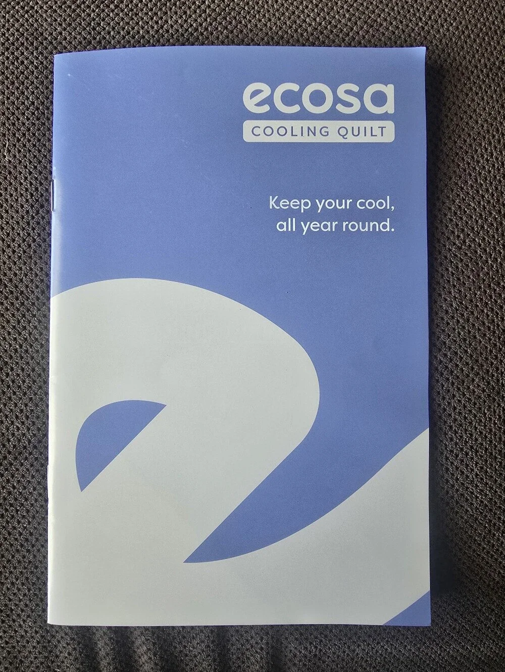 Ecosa Luxurious Cooling Quilt W/Cooling Fabric & Breathable Fill-Light Blue King